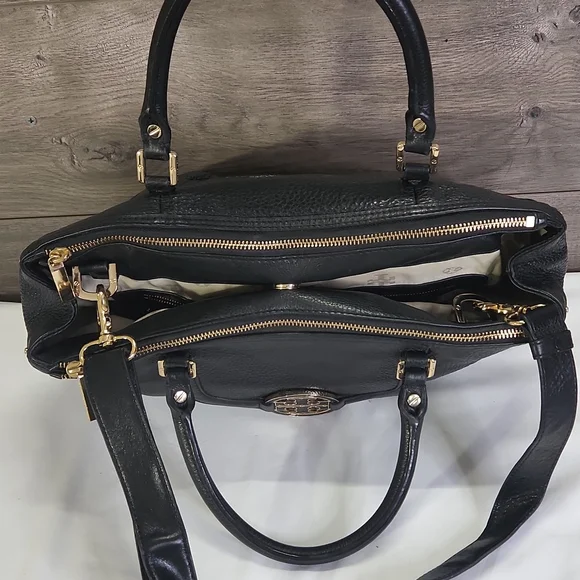 Tory Burch Black Leather Shoulder Bag - Picture 8 of 11